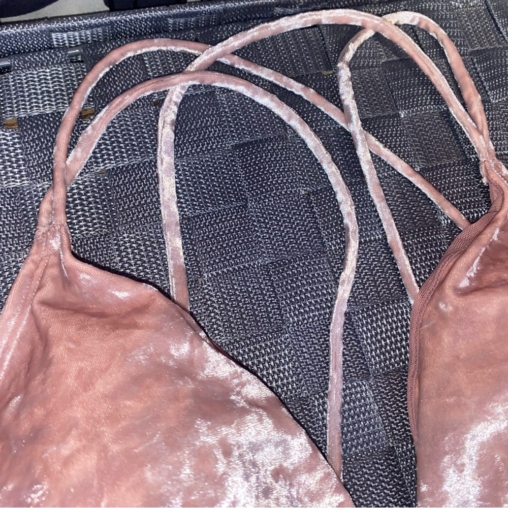VICTORIA SECRET PINK VELVET TRIANGLE BRALETTE - Picture 3 of 10